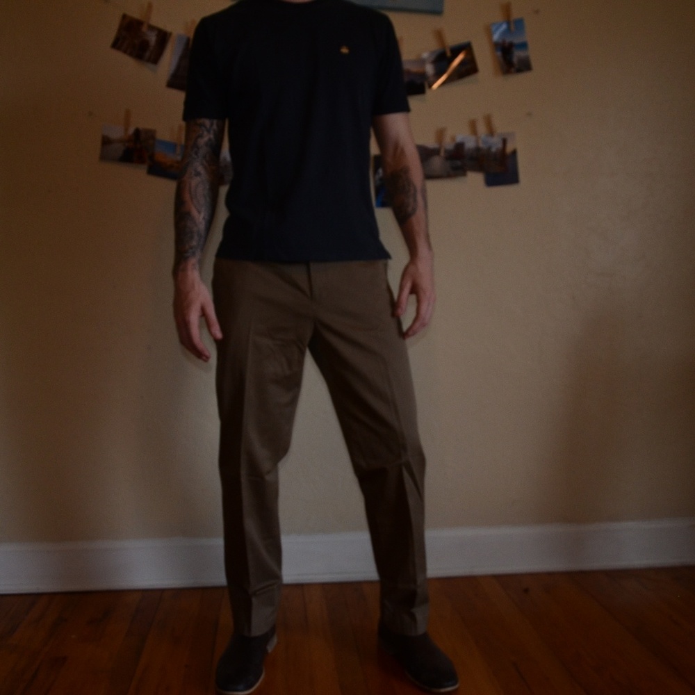 Brown Jos a bank dress khakis